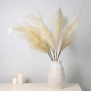 Светящаяся ветка для декора Перо Айвори 118 см, теплые белые LED лампы, на батарейках Kaemingk (Кейминг) фото 3