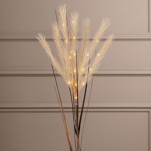 Светящаяся ветка для декора Шоколадный Латте 70 см, теплые белые LED лампы, на батарейках Kaemingk (Кейминг) фото 2