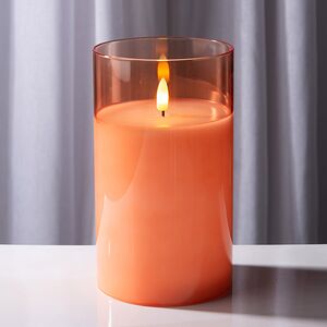 Набор светодиодных свечей с имитацией пламени Одри: Амбер 13-17 см, 3 шт на батарейках, таймер Kaemingk (Кейминг) фото 3