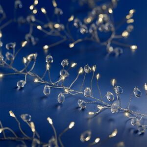 Светодиодная гирлянда Роса Jewels - Кристаллы, 10 м, 400 теплых микро LED, серебряная проволока, IP20 Kaemingk фото 2