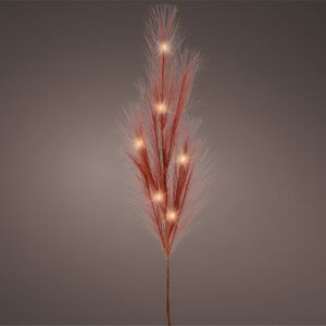 Светящаяся ветка для декора Перо Марсала 70 см, теплые белые LED лампы, на батарейках Kaemingk (Кейминг) фото 5