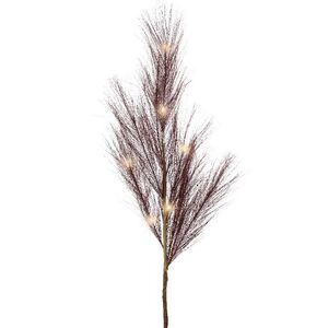 Светящаяся ветка для декора Сливовый Шоколад 70 см, теплые белые LED лампы, на батарейках Kaemingk (Кейминг) фото 6