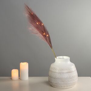 Светящаяся ветка для декора Сливовый Шоколад 70 см, теплые белые LED лампы, на батарейках Kaemingk (Кейминг) фото 2