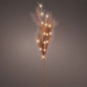 Светящаяся ветка для декора Перо Бланшет 118 см, теплые белые LED лампы, на батарейках Kaemingk (Кейминг) фото 5