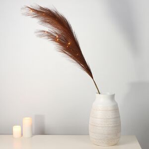 Светящаяся ветка для декора Перо Бланшет 118 см, теплые белые LED лампы, на батарейках Kaemingk (Кейминг) фото 2