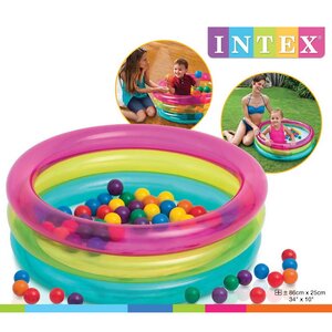 Сухой бассейн с шариками 86*25 см INTEX фото 4