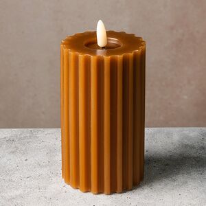 Светодиодная свеча Glen с имитацией пламени 15 см, оранжевая, на батарейках