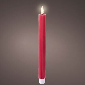 Столовая светодиодная свеча с имитацией пламени Glen 25 см фуксия, 2 шт, на батарейках Kaemingk (Кейминг) фото 4