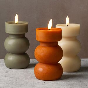 Светодиодная свеча Attica с имитацией пламени 15 см, на батарейках