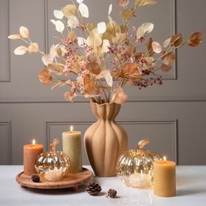 Декоративная свеча Рикардо 10*7 см охровая Koopman фото 3