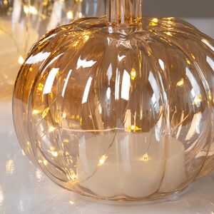 Декоративный светильник Тыква Cinderella 14 см, на батарейках, IP20 Kaemingk фото 2