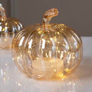 Декоративный светильник Тыква Cinderella 16 см, на батарейках, IP20 Kaemingk фото 1