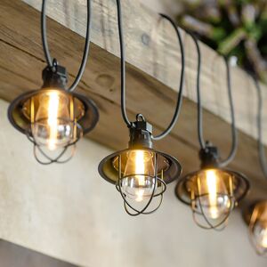 Гирлянда из лампочек Filidella, 10 ламп, теплые белые LED, 4.5 м, черный ПВХ, соединяемая, IP44 Kaemingk (Кейминг) фото 3
