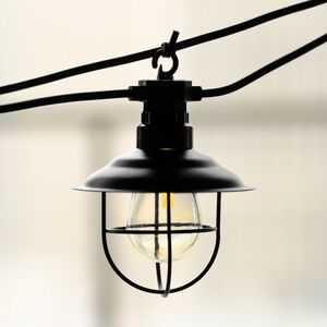 Гирлянда из лампочек Filidella, 10 ламп, теплые белые LED, 4.5 м, черный ПВХ, соединяемая, IP44 Kaemingk (Кейминг) фото 6