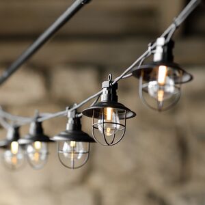 Гирлянда из лампочек Filidella, 10 ламп, теплые белые LED, 4.5 м, черный ПВХ, соединяемая, IP44 Kaemingk (Кейминг) фото 7