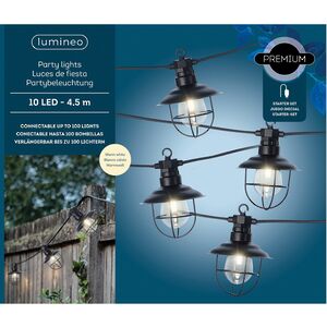 Гирлянда из лампочек Filidella, 10 ламп, теплые белые LED, 4.5 м, черный ПВХ, соединяемая, IP44 Kaemingk (Кейминг) фото 11
