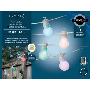 Гирлянда из лампочек Lollifray, 20 ламп c разноцветными RGB LED, 9.5 м, белый ПВХ, пульт управления, таймер, соединяемая, IP44 Kaemingk фото 7