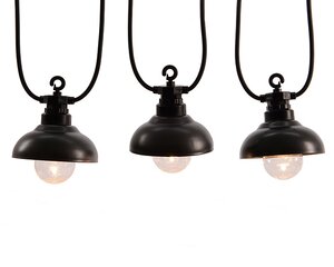 Гирлянда из лампочек Фонарики, 10 ламп с экстра теплым белым светом, 4.5 м, черный ПВХ, соединяемая, IP44 Kaemingk фото 2