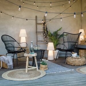 Гирлянда из лампочек Ретро, 20 ламп, теплые белые LED, 9.5 м, черный ПВХ, соединяемая, IP44 Kaemingk фото 3