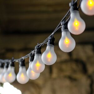 Гирлянда из лампочек Volterra 20 ламп с эффектом пламени, 9.5 м, черный ПВХ, соединяемая, IP44 Kaemingk фото 4