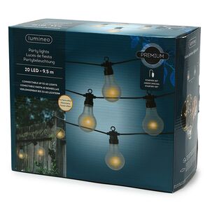 Гирлянда из лампочек Volterra 20 ламп с эффектом пламени, 9.5 м, черный ПВХ, соединяемая, IP44 Kaemingk фото 12