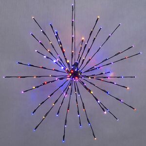 Светодиодный ежик Lumineo Dancing Lights 70 см, 150 теплых белых/разноцветных LED ламп, пульт управления, IP44