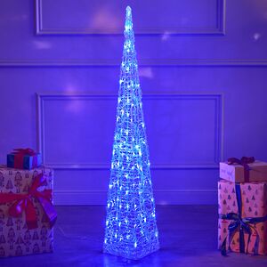 Светящаяся фигура Елка Cone Light 120 см, 80 разноцветных RGB LED ламп, IP44 Kaemingk фото 5