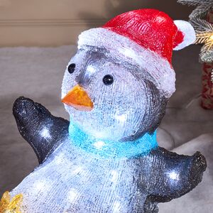 Светящаяся фигура Пингвины Момо и Лилу на санках 62*57 см, 110 LED ламп, IP44 Kaemingk (Кейминг) фото 6