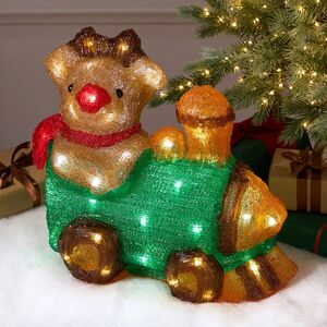 Светящаяся фигура Олень Рудольф - Christmas Train 37 см, 50 LED ламп, IP44