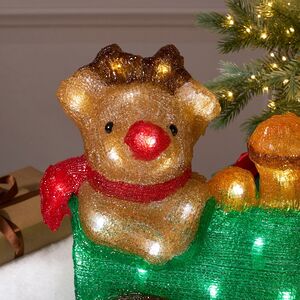 Светящаяся фигура Олень Рудольф - Christmas Train 37 см, 50 LED ламп, IP44 Kaemingk фото 2