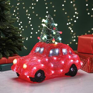 Светодиодная фигура Рождественская Доставка 38 см, 80 холодных белых LED ламп, на батарейках, IP44