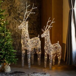 Светящийся олень Джаспер 69 см, 48 теплых белых LED ламп, IP44 Kaemingk фото 2