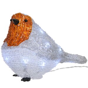 Светящаяся фигура Малиновка 21 см на батарейках, 20 LED ламп, IP44 Kaemingk (Кейминг) фото 2
