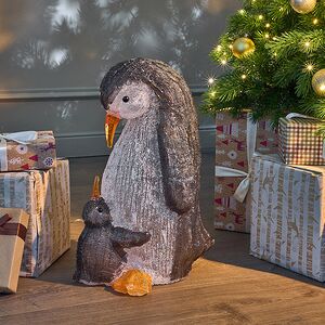 Акриловая фигура Пингвин с Малышом 47 см, 60 LED ламп, IP44 Kaemingk фото 6