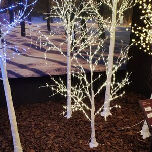 Березка светодиодная 180 см, 96 LED ламп, теплый белый, IP44 (Kaemingk, Нидерланды). Артикул: 492368