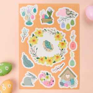 Пасхальные наклейки Тёплая Весна 29*20 см, 2 листа Koopman (Купман) фото 3