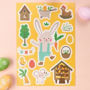 Пасхальные наклейки Яркая Весна 29*20 см, 2 листа Koopman (Купман) фото 2