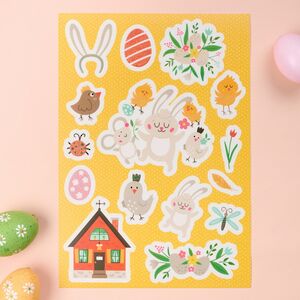 Пасхальные наклейки Яркая Весна 29*20 см, 2 листа Koopman (Купман) фото 3