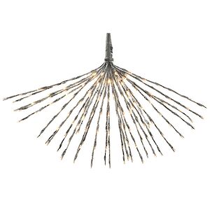 Светодиодное украшение Полярная Звезда серебряная 70 см, 180 теплых белых LED ламп, контроллер, IP44 Kaemingk фото 3