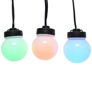 Гирлянда из лампочек Мона 40 ламп, разноцветные LED, 19.5 м, черный ПВХ, IP44 Kaemingk фото 3
