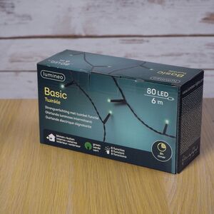 Светодиодная гирлянда Объемная 80 зеленых LED ламп 6 м, черный ПВХ, контроллер, таймер, IP44 Kaemingk фото 3