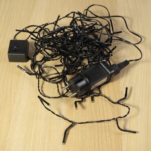 Светодиодная гирлянда Объемная 80 зеленых LED ламп 6 м, черный ПВХ, контроллер, таймер, IP44 Kaemingk фото 4