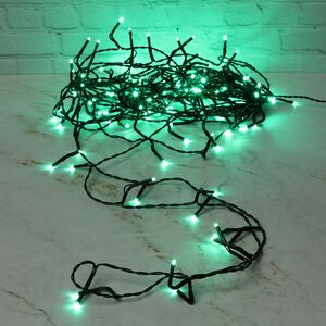 Светодиодная гирлянда Объемная 80 зеленых LED ламп 6 м, черный ПВХ, контроллер, таймер, IP44 Kaemingk фото 2