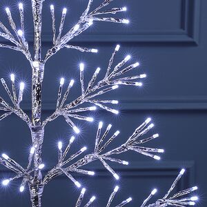 Светодиодное дерево Lausanne Silver 78 см, 140 холодных белых LED ламп с мерцанием, IP44 Kaemingk (Кейминг) фото 6
