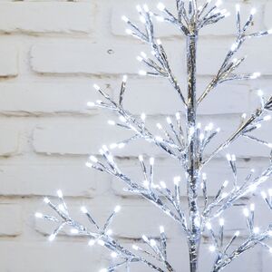 Светодиодное дерево Lausanne Silver 78 см, 140 холодных белых LED ламп с мерцанием, IP44 Kaemingk (Кейминг) фото 9