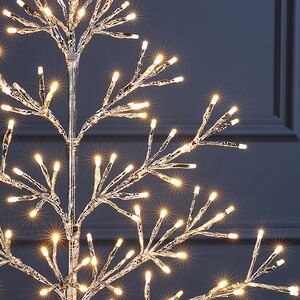 Светодиодное дерево Lausanne Silver 78 см, 140 теплых белых LED ламп с мерцанием, IP44 Kaemingk фото 4