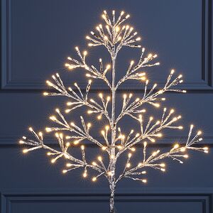Светодиодное дерево Lausanne Silver 78 см, 140 теплых белых LED ламп с мерцанием, IP44 Kaemingk фото 2