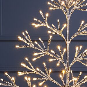 Светодиодное дерево Lausanne Silver 78 см, 140 теплых белых LED ламп с мерцанием, IP44 Kaemingk фото 6