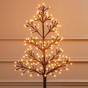 Светодиодное дерево Лозанна 78 см чёрное, 140 экстра теплых белых LED ламп с мерцанием, IP44 Kaemingk (Кейминг) фото 5