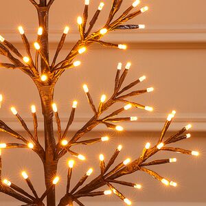 Светодиодное дерево Лозанна 78 см чёрное, 140 экстра теплых белых LED ламп с мерцанием, IP44 Kaemingk (Кейминг) фото 6